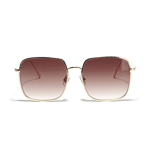 Oversized Square Sunglasses For Women Men Metal Frame Gradient Lens UV400 Protection Retro Fashion Streetwear Eyewear
