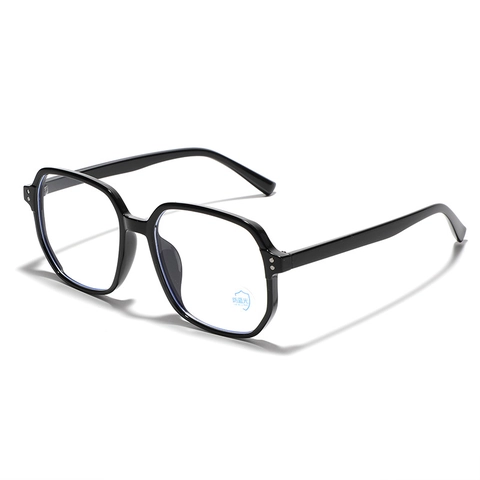 Vintage Großer Quadratischer Rahmen Anti-Blaulicht-Brille Für Damen Herren PC-Rahmen AC-Linse Mode Klare Brille