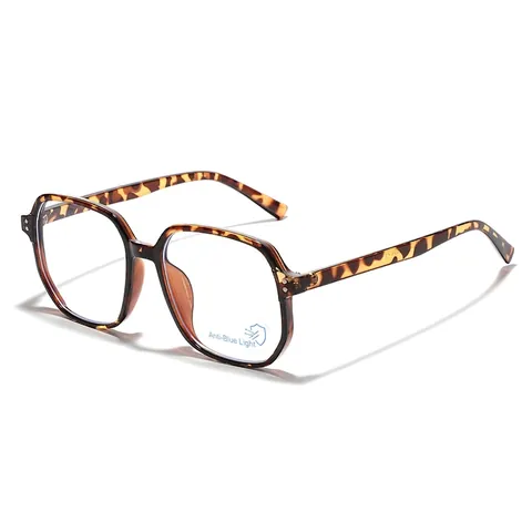 Vintage Großer Quadratischer Rahmen Anti-Blaulicht-Brille Für Damen Herren PC-Rahmen AC-Linse Mode Klare Brille