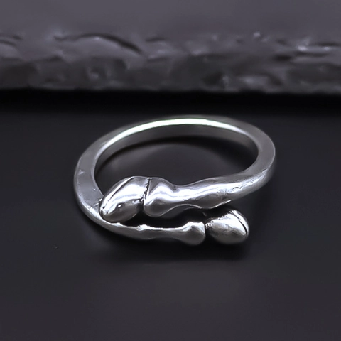 Vintage Legierung Versilbert Offener Ring Für Damen Herren Punk Hip Hop Verstellbarer Fingerring Einzigartiger Retro Schmuck