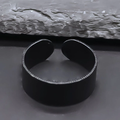 Minimalistisch Ontwerp Verstelbare Legering Open Ring Voor Mannen Vrouwen Hip Hop Street Style Matte Afwerking Vingerring Sieraden Cadeau