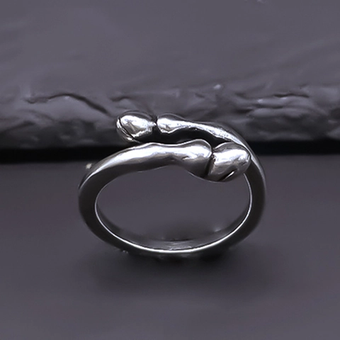 Vintage Legierung Versilbert Offener Ring Für Damen Herren Punk Hip Hop Verstellbarer Fingerring Einzigartiger Retro Schmuck
