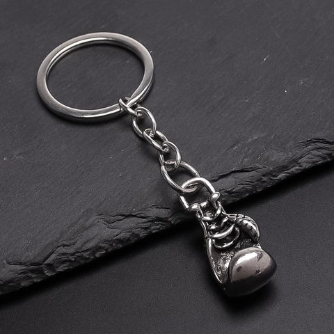 Vintage Alloy Boxing Glove Keychain Personality Minimalist Sports Boxing Glove Key Ring Pendant For Men Women Fans Gift