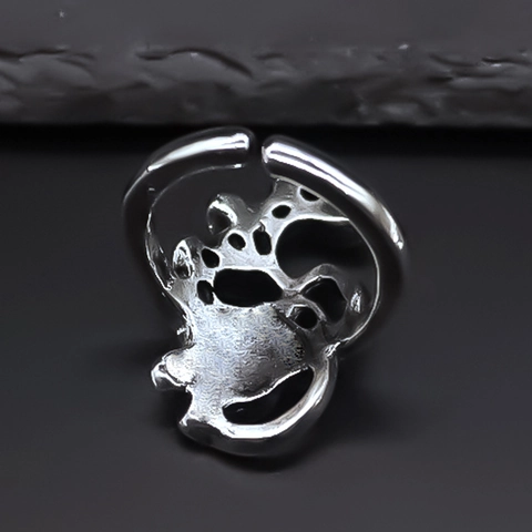 Bague Ouverte Réglable en Alliage de Rose Vintage pour Hommes Femmes Bague de Doigt en Vigne de Plante Creuse Bijoux de Mode Rétro Cadeau