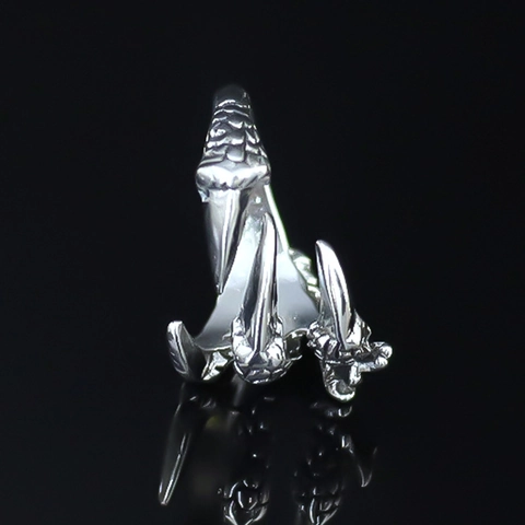 Vintage Legering Drakenklauw Open Ring Voor Dames Heren Verzilverd Punk Gothic Verstelbare Dierlijke Vingerring Sieraden