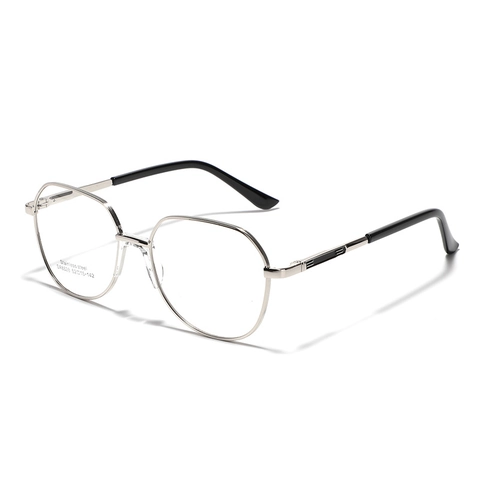 Gafas Ópticas de Acero Inoxidable con Polígono Vintage Para Hombres Mujeres Marco Grande de Metal Gafas de Espejo Plano SA8628 Moda