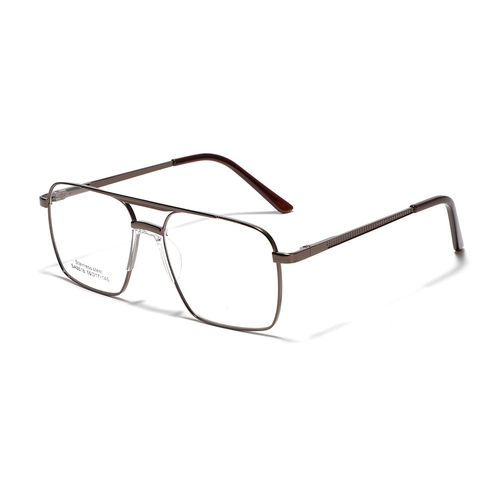 Retro Double Bridge Square Stainless Steel Optical Glasses Frame For Women Men Vintage Metal Plain Eyeglasses Frame SA8618