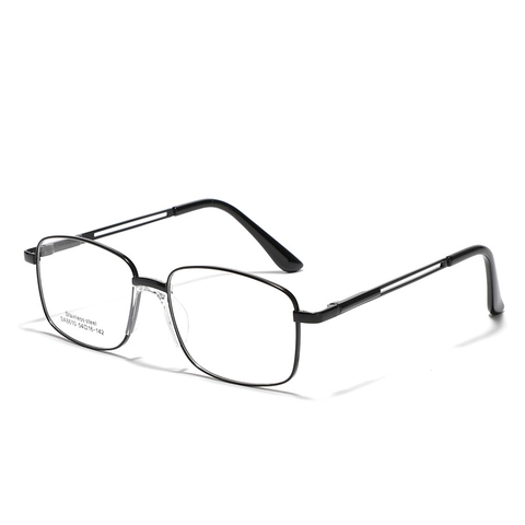 Gafas Ópticas De Montura Cuadrada De Acero Inoxidable Para Mujeres Hombres Vintage Estilo Ins Gafas Planas De Metal