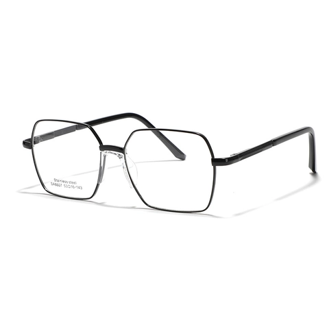 Gafas de Óptica de Montura Metálica Cuadrada Moderna Para Mujeres Hombres Montura Grande Geométrica Minimalista Gafas Moda