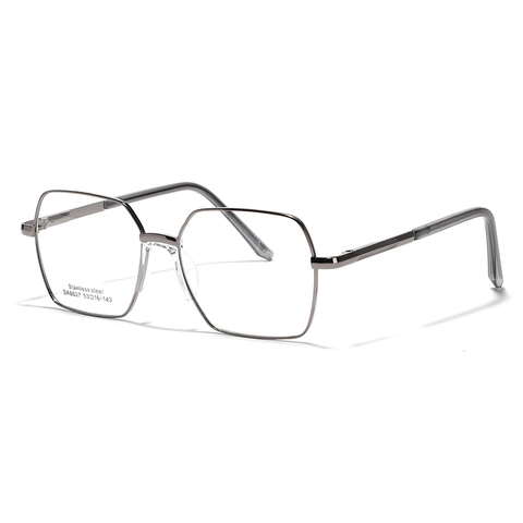Gafas de Óptica de Montura Metálica Cuadrada Moderna Para Mujeres Hombres Montura Grande Geométrica Minimalista Gafas Moda