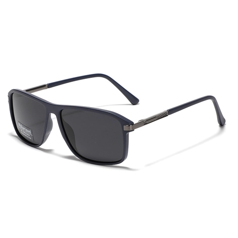 Square Y2K Polarized Sunglasses TR90 Half Metal Frame UV400 Protection Unisex Retro Sun Glasses For Men Women Outdoor