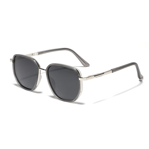 Polarized Square Sunglasses TR90 Metal Frame For Men Women UV400 Protection Polygon Fashion Eyewear For Driving Outdoor Travel