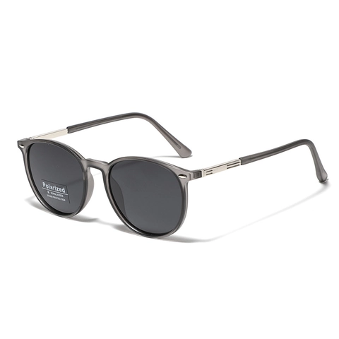 Gafas de Sol Polarizadas Redondas Retro para Hombres Mujeres Marco de Metal TR90 Protección UV400 Conducción Pesca Gafas de Moda