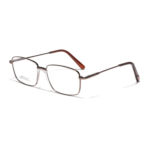Occhiali da Vista Moderni Minimalisti con Montatura Quadrata in Acciaio Inossidabile per Uomo Donna Occhiali in Metallo
