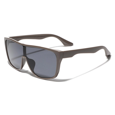 Oversized Shield Sunglasses One Piece Lens PC Frame AC Lens Retro Square Sun Glasses For Men Women UV400 Fashion Trend Eyewear