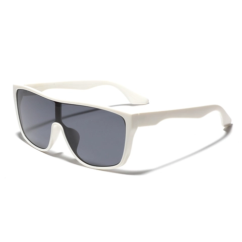 Oversized Shield Sunglasses One Piece Lens PC Frame AC Lens Retro Square Sun Glasses For Men Women UV400 Fashion Trend Eyewear