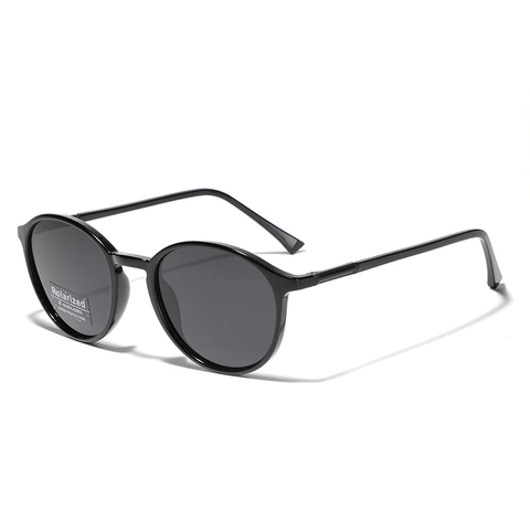 Occhiali da Sole Polarizzati Tondi Vintage per Uomo Donna Montatura in Metallo TR90 Protezione UV400 Occhiali alla Moda