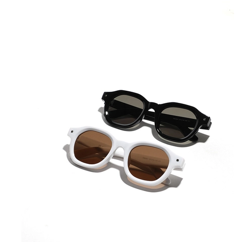 TR90 Retro Square Polarized Sunglasses Men Women Large Frame UV400 Protection Fashion Outdoor Driving Sun Eyewear