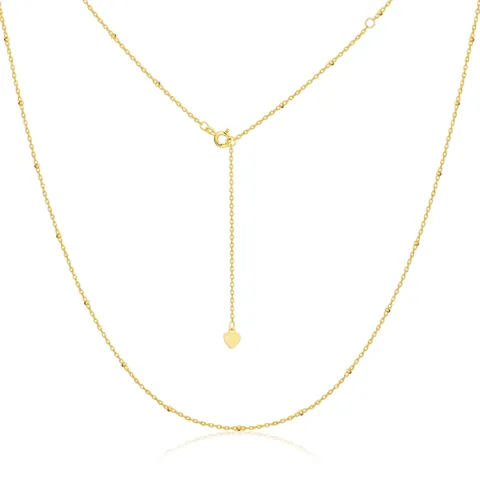 S925 Sterling Silver Satellite Beaded Sweater Chain Necklace Heart Pendant Adjustable Gold Rose Gold Silver Plated Jewelry For Women