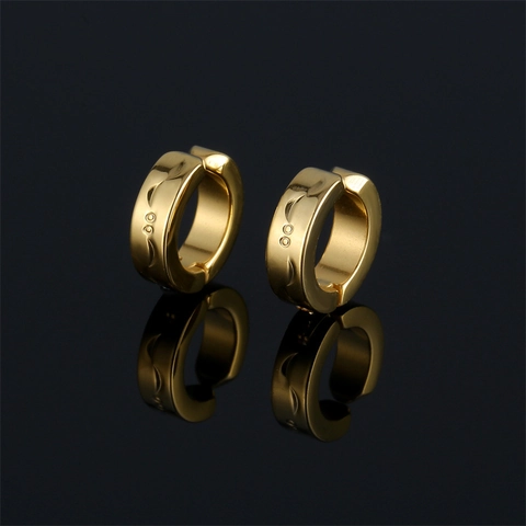 Orecchini a Clip in Acciaio Inossidabile Minimalista Senza Buco Cerchi Geometrici Per Donna Accessori Gioielli Versatili