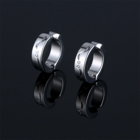 Orecchini a Clip in Acciaio Inossidabile Minimalista Senza Buco Cerchi Geometrici Per Donna Accessori Gioielli Versatili