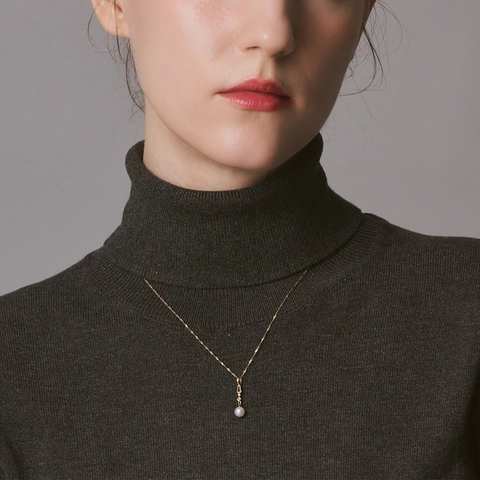Elegante Collar de Pendiente de Plata de Ley 925 Cuarzo Ahumado Natural Perla de Agua Dulce Joyería Geométrica de Strass para Mujer