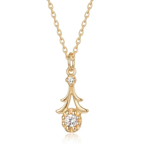 S925 Sterling Silver Flower Pendant Necklace For Women Elegant Zirconia Clavicle Chain Simple Luxury Niche Design Jewelry Gift