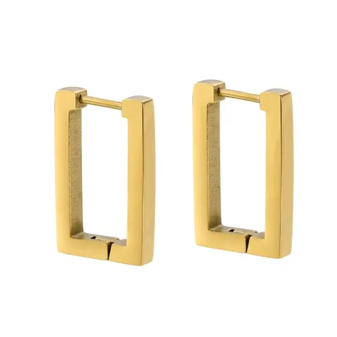 Minimalisti Orecchini a Cerchio Rettangolari Geometrici in Acciaio Inossidabile per Donna Gioielli Moda Pendolare Lucidi