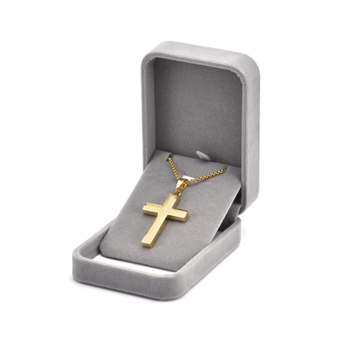 Gray Velvet Jewelry Box For Ring Necklace Pendant Bracelet Velvet Flocking Wood Jewelry Storage Case Wedding Gift Packaging