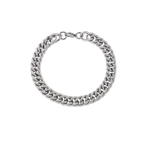Heren Titaniumstaal Cubaanse Schakel Armband Gepolijst Roestvrij Staal Hip Hop Ketting Armband Cadeau Sieraden