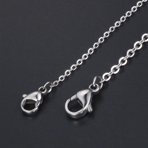 Minimalist Stainless Steel Rolo Cable Chain Necklace For Men Women Simple Polished Fashion Jewelry Couple Accessory Gift