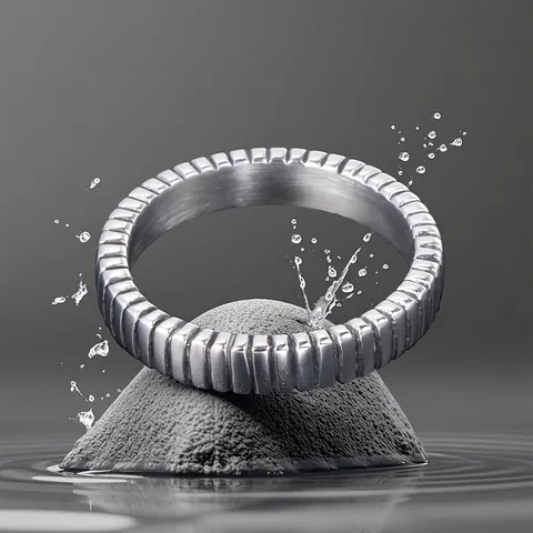 Anello Industriale in Acciaio al Titanio a Costine per Uomo Donna Minimalista Lucidato Trama a Scanalatura Verticale Gioielli