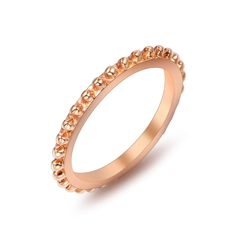 Anello Minimalista con Perline in Acciaio Inossidabile per Donna Uomo Vintage Impilabile Lucido Sottile Gioielli di Moda