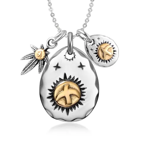 Vintage Edelstahl Adler Anhänger Halskette Für Herren Damen Retro Poliert Tier Feder Sonnenscheibe Charme Schmuck Zubehör Geschenk
