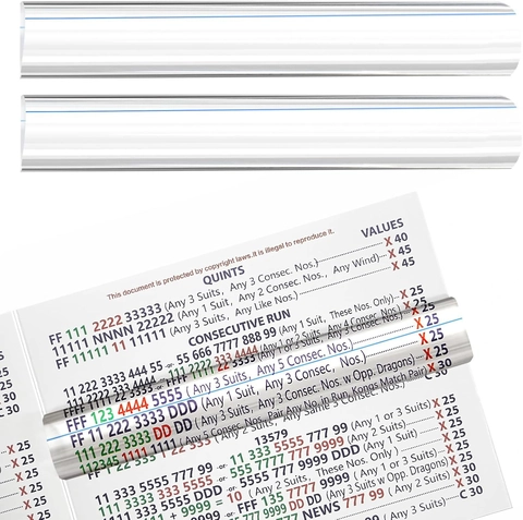 Lente d'Ingrandimento a Barra in Acrilico Guida alla Lettura per Piccoli Caratteri Righello Ingranditore Trasparente per Mahjong
