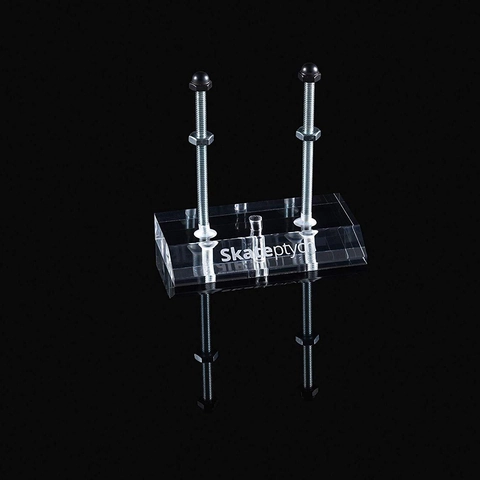 Acrylic Skateboard Wall Mount Rack Transparent Skateboard Display Stand Hanger For Longboard Deck Storage Kit With Stainless Steel Bolts