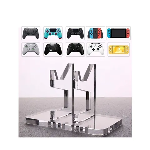 Universal Clear Acrylic Game Controller Stand Desktop Storage Holder Display Rack For Gaming Remote Accessories Organizers