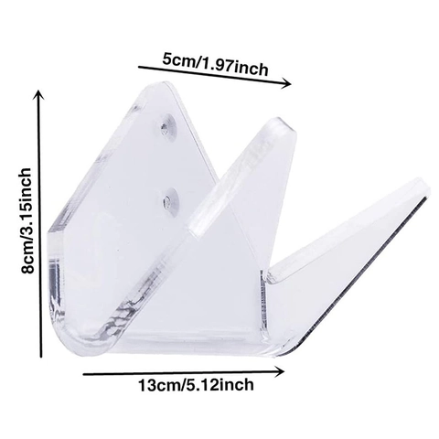 Acrylic Skateboard Wall Mount Rack Clear Skateboard Wall Display Holder For Longboard Vertical Horizontal Rack With Screws