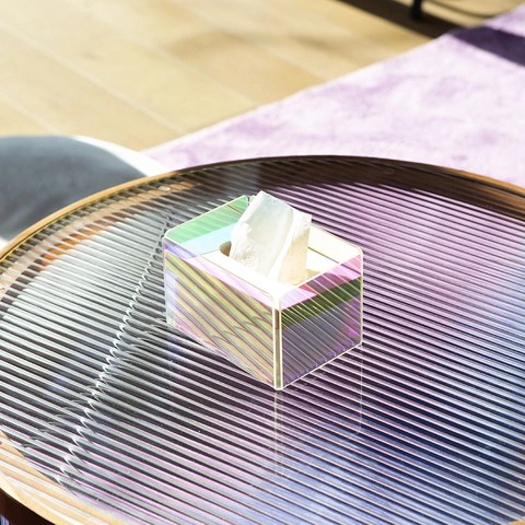 Nordic Acrylic Tissue Box Modern Minimalist Rectangular Napkin Holder For Living Room Coffee Table Desktop Storage Creative Decor