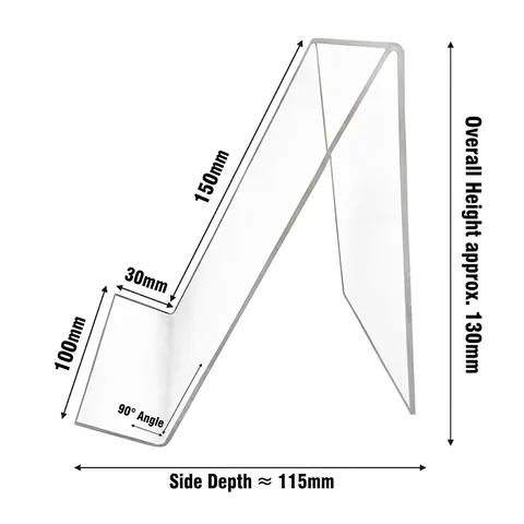 Transparent Acrylic Bookstand Desktop Display Rack Clear Book Organizer Storage Shelf For Office School Supplies