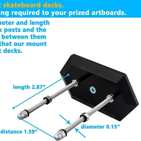 Acrylic Skateboard Wall Mount Rack Heavy Duty Floating Display Stand For Longboard Decks Professional Skateboard Storage Holder