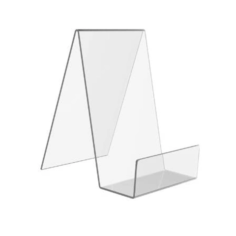 Transparenter Acryl Buch Ausstellungsständer Tablethalter Bilderrahmen Staffelei L-Form Desktop Organizer Für Buchhandlung