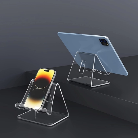 Transparent Acryl Tablet Ständer Desktop Laptop Erhöhung Halterung Für iPad Smartphone Minimalistisch Home Office Zubehör