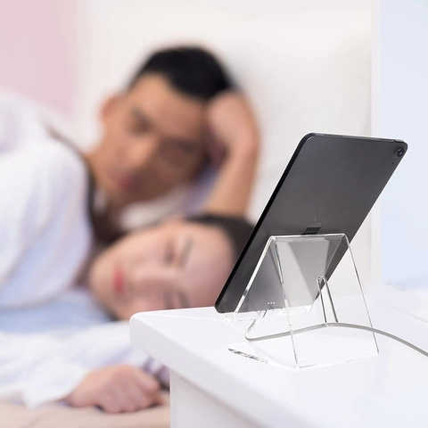 Transparent Acryl Tablet Ständer Desktop Laptop Erhöhung Halterung Für iPad Smartphone Minimalistisch Home Office Zubehör