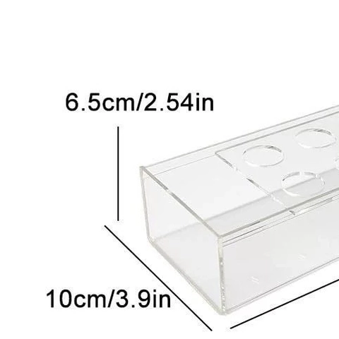 Moderna Vaso da Fiori Rettangolare in Acrilico Trasparente Lucidato Multiforo Decorativo Scatola Floreale Idroponica per Matrimonio Casa Festa