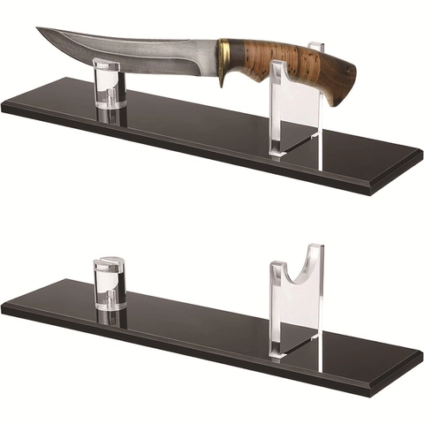 Ακρυλική Βάση Σπαθιού Samurai Saber Knife Display Rack Clear Black Minimalist Sword Holder Για Προβολή Οικιακής Συλλογής