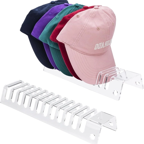 Organizzatore per Cappellini da Baseball in Acrilico per Armadio Espositore per Cappelli Trasparente Scaffale Moderno per Cappelli