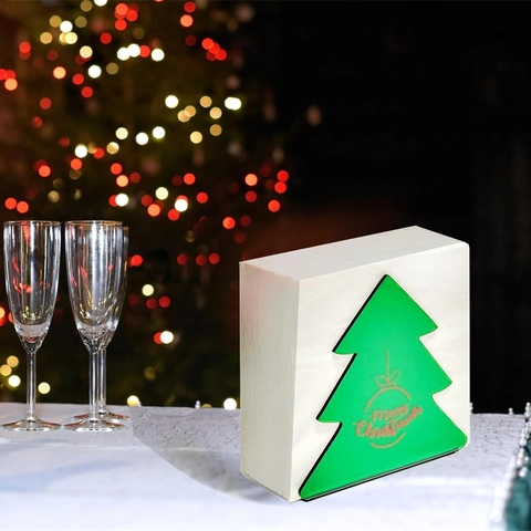 Modern Acrylic Christmas Tree Pumpkin Shaped Napkin Holder Desktop Tissue Rack Festive Desktop Decoration For Cafe Home Kitchen
