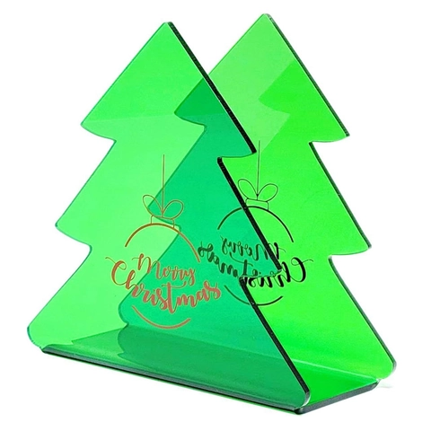 Modern Acrylic Christmas Tree Pumpkin Shaped Napkin Holder Desktop Tissue Rack Festive Desktop Decoration For Cafe Home Kitchen