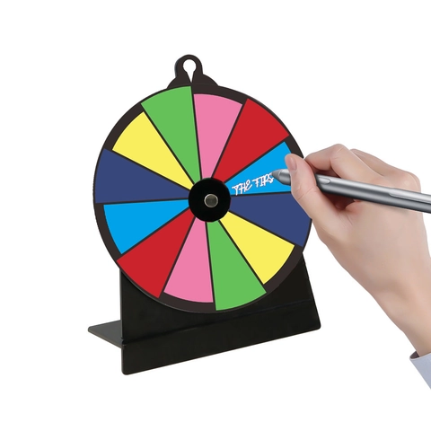 Ruota Del Premio Girevole Arcobaleno In Acrilico Per Festa Ruota Del Gioco Della Lotteria Cancellabile A Secco Per Eventi In Centri Commerciali Di Carnevale Ruota Girevole Colorata Rimovibile